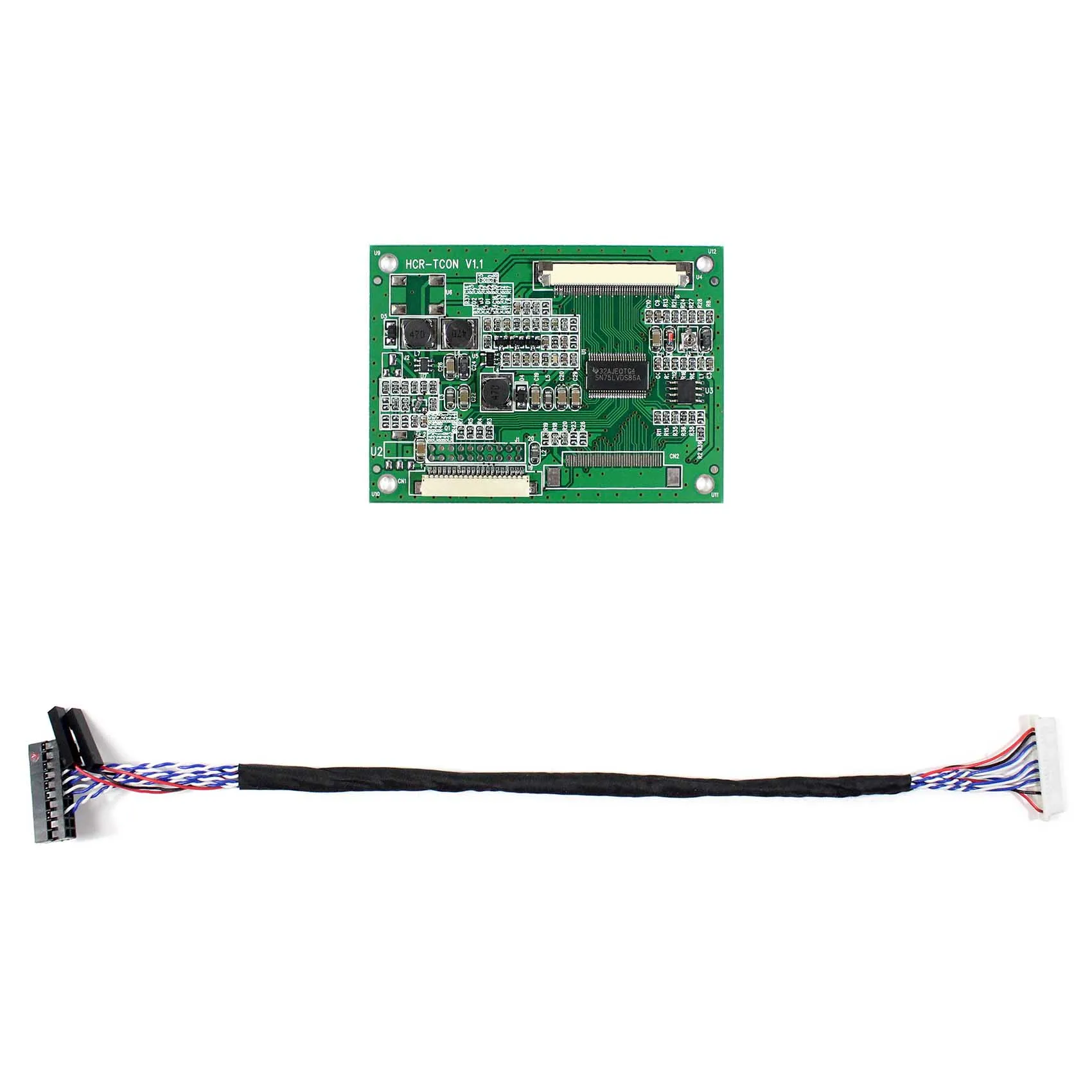 Плата преобразователя LVDS в TTL 20Pin подходит для AT050TN22 AT056TN52 HCR TCON N1|Запасные части| |