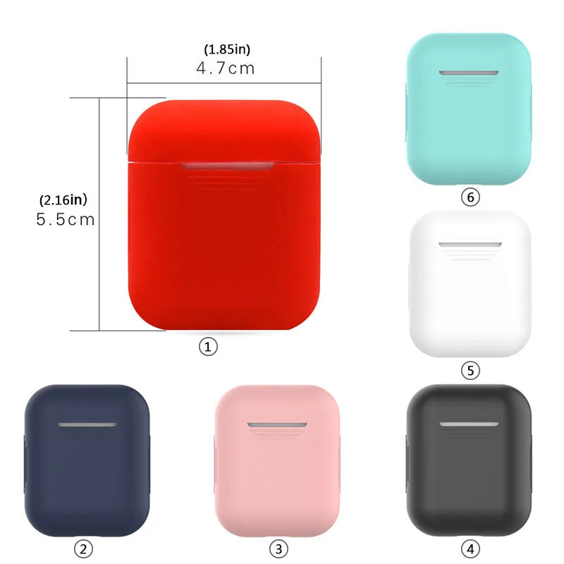 5pcs/set Silicone Wireless Bluetooth Earphones Case For Airpods Apple I10 I12 Tws Earbud Earphone Accessories Protective Cover