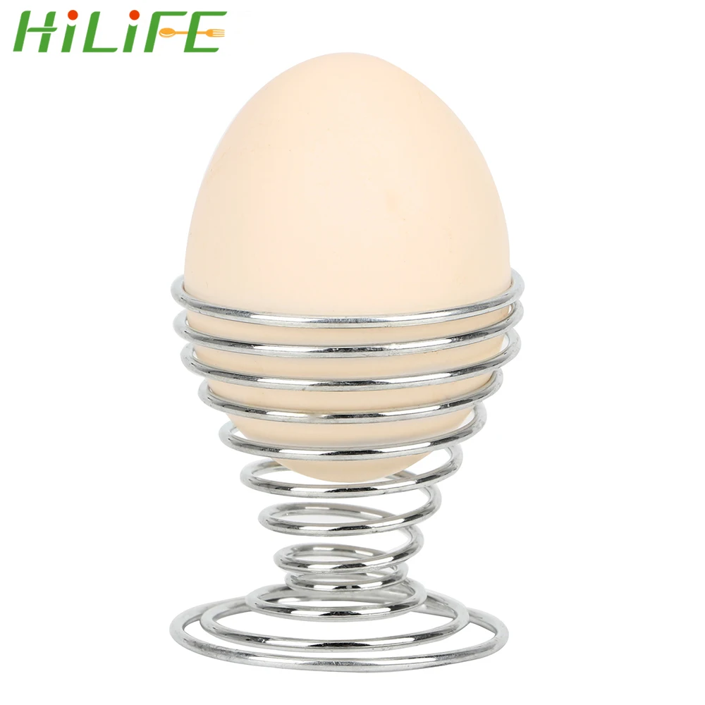 

HILIFE Boiled Eggs Holder Cooking Tool Egg Tools Wire Tray Egg Cup Stainelss Steel Spring Stand Storage Rack Kitchen Gadgets