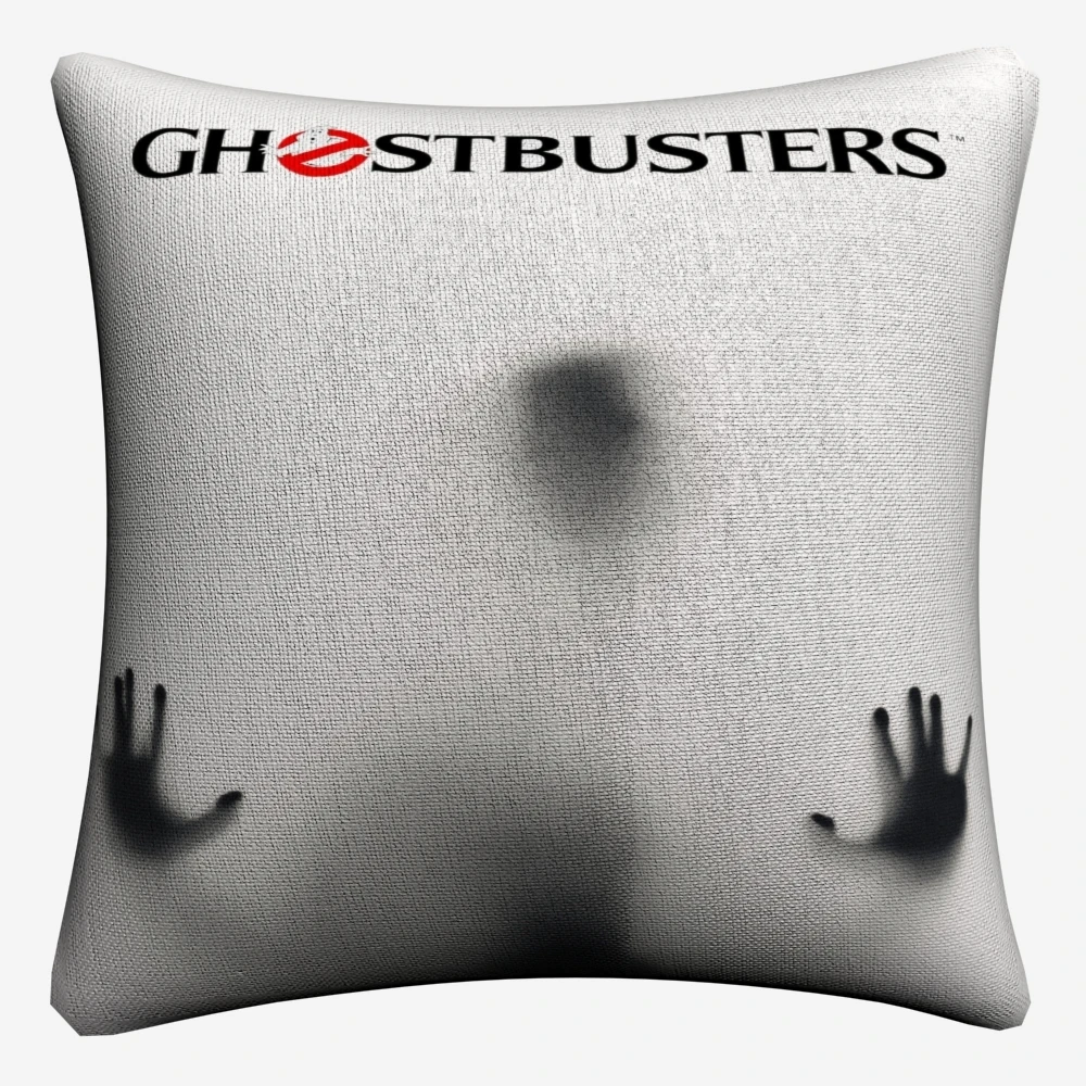 Ghostbusters классика декоративная льняная Наволочка на подушку размером 45*45 см