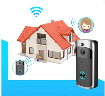 

720P WIFI Visual Doorbell Wireless Intercom Doorbell PIR Motion Detection Night View SD card Video Smart Doorbell