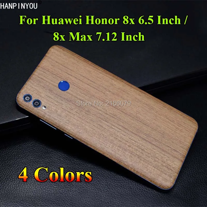

For Huawei Honor 8x 6.5" / 8x Max 7.12" Full Back Cover 3D Imitation Wood Grain Protection Skin Decal Sticker (Not a Case)