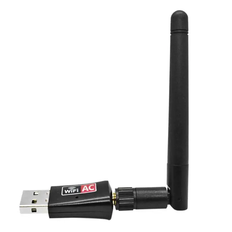 ALLOYSEED 600M Wireless USB Adapter Network Card Wifi Receiver 2.4/5G Dual Band Antennas