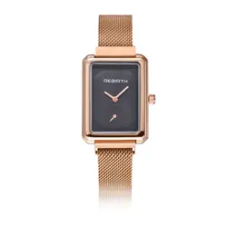REBIRTH Модные кварцевые для женщин наручные часы с женские часы-браслет роскошные нержавеющая сталь женский подарок RE203