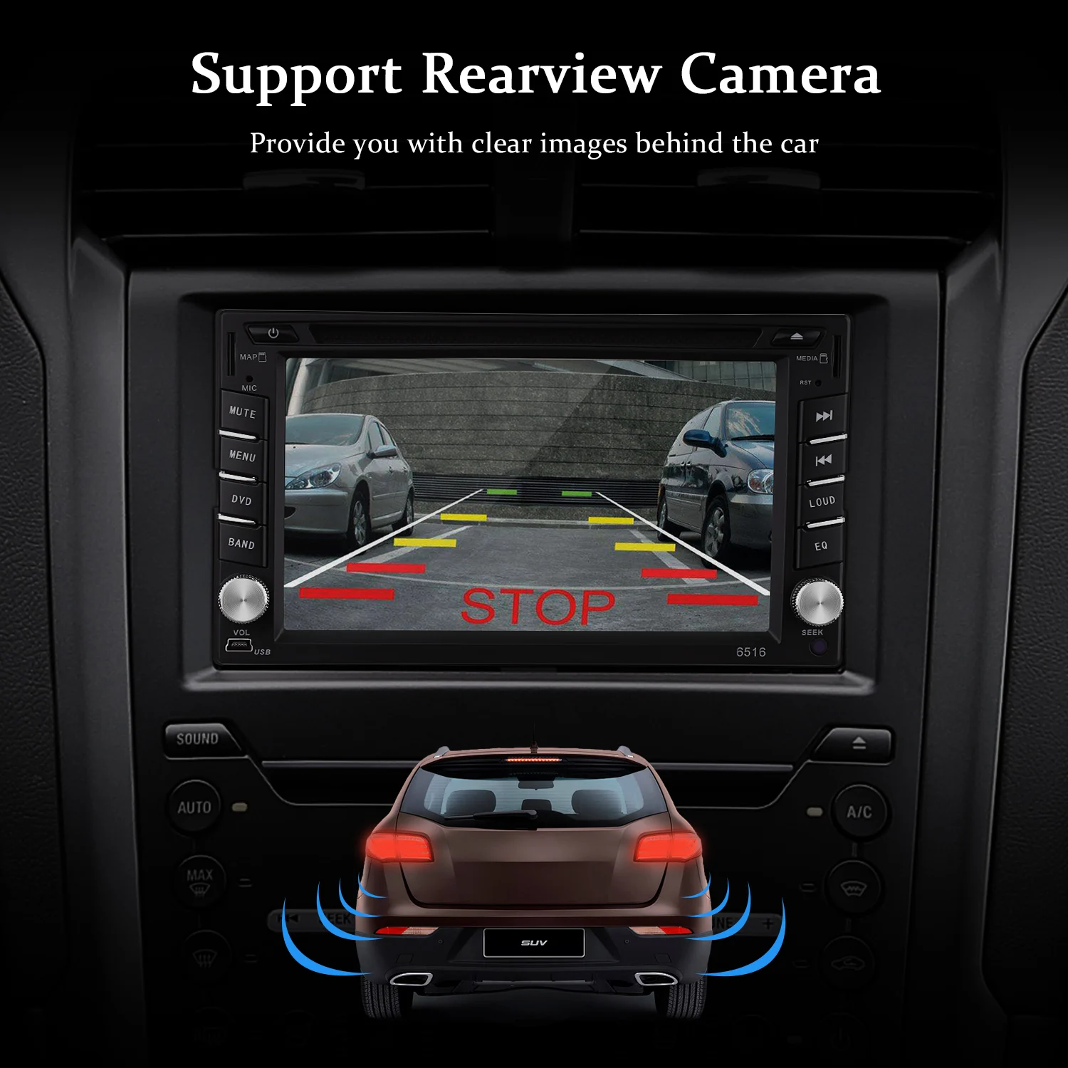 Двойной 2 DIN HD 6 &quotСенсорный автомобильный dvd плеер с экраном GPS Sat Nav Стерео Радио
