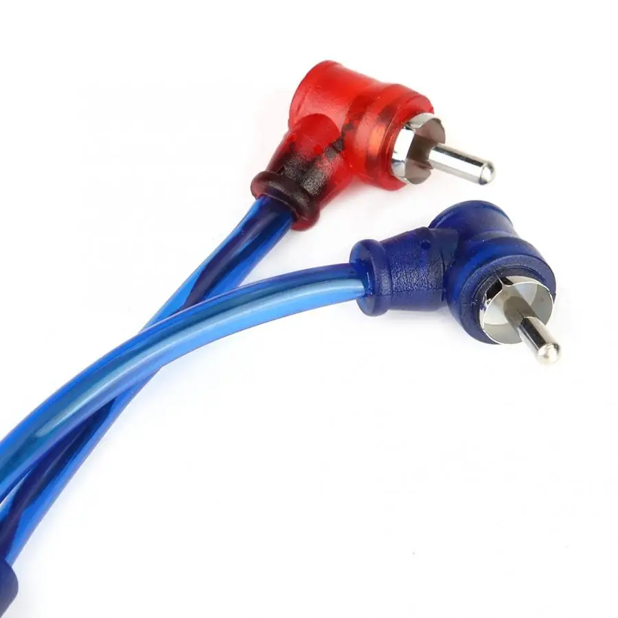 RCA Audio Cable 5 Meter AUTO Car Blue Transparent RCA Audio Interconnect Cable Ultra Flexible
