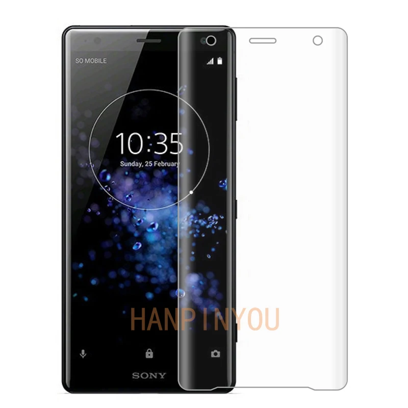Изогнутое закаленное 3D стекло 9H для Sony Xperia XZ2 H8216 H8266 H8276 H8296 полноразмерная защита