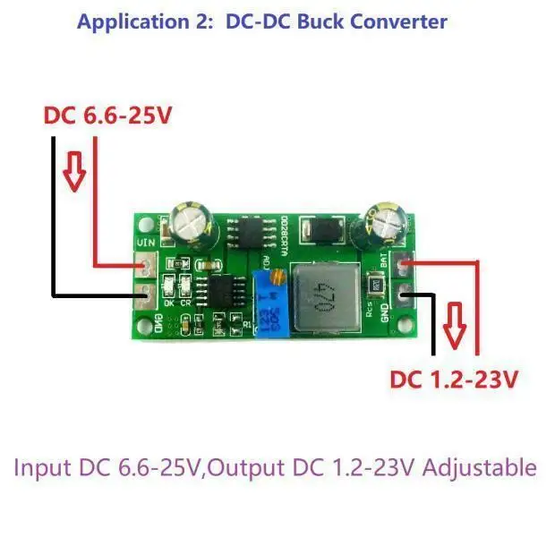 Dykb DC-DC понижающий преобразователь 3v 5v 3,3 v 3,7 V 4,2 V 7,4 V 8,4 V 12,6 V 16,8 V 21V литий-на Батарея Зарядное устройство автомобильное зарядное устройство на солнечной батарее