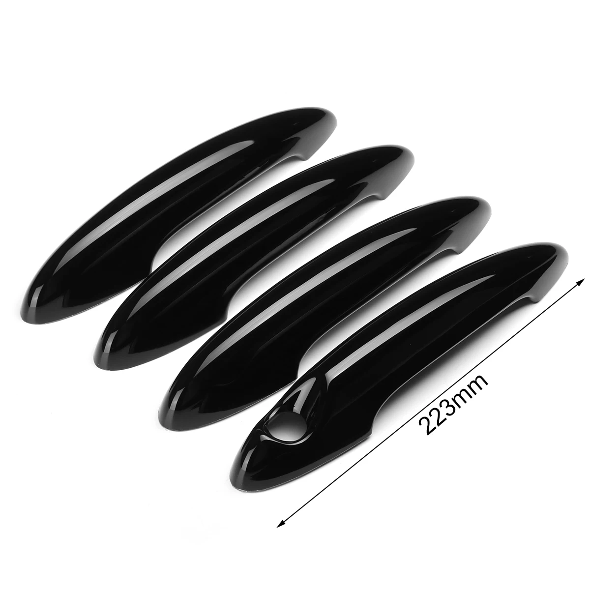 2 piezas cubierta de la manija de la puerta para BMW para Mini para Cooper S 11-16 piezas de Exterior de automóvil negro cubierta de la manija de la puerta Trim 2 piezas cubierta de la manija de la puerta para BMW para Mini para Cooper S 11-16 piezas de Exterior de automóvil negro cubierta de la manija de la puerta Trim