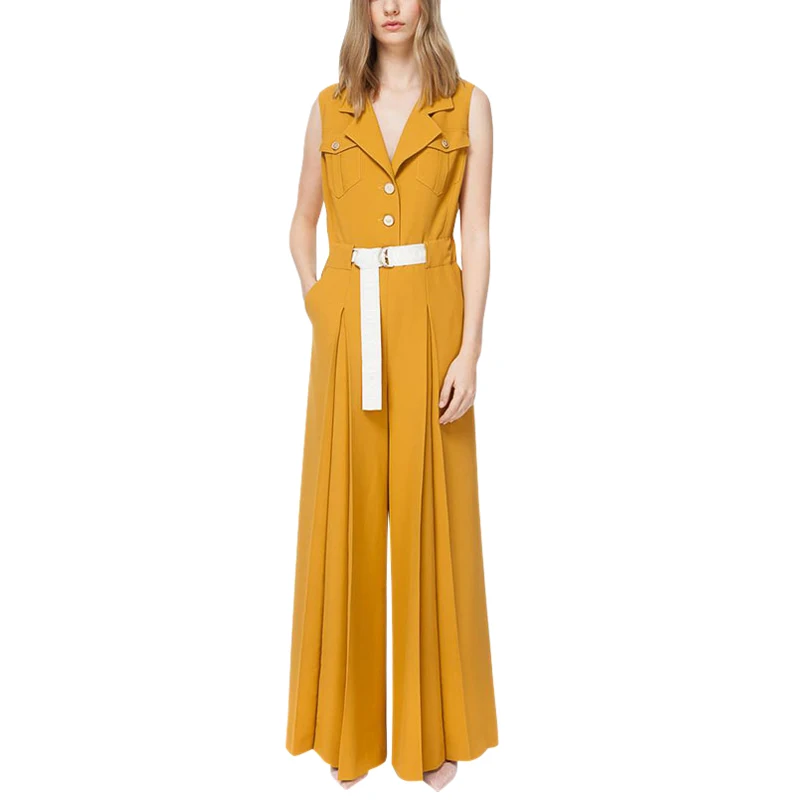 yellow one piece outfit