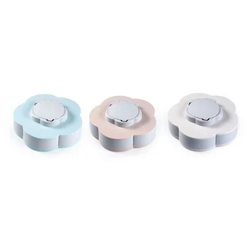 

Rotary Type Melon Seed Nut Bowl Table Candy Snack Dry Fruit Holder Storage Box Plate Dish Tray With Phone Stent