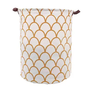 

1PC Laundry Hamper Bucket Cotton and Linen Space-saving Dirty Clothes Storage Basket Container for Nursery Bedroom Home