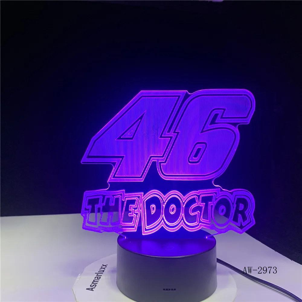46 The Doctor 3D светодиодный светильник ночник Drop Shipping Hot RGBW Bulb Рождественский