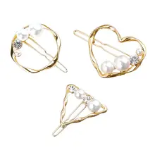 3 шт. заколки для волос полые металлические геометрические формы шпильки для волос заколки для волос головные уборы для девушек