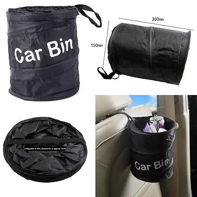 Складной мусорный мешок портативный мусорник в автомобиль водостойкий черный мусор для мусора мешок лодки