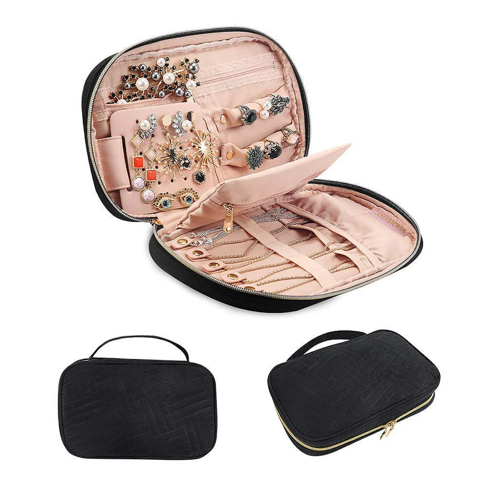 ABDB Jewelry Travel Organizer, Traveling Jewelry Bag Case For Earring