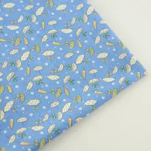 Швейные хлопок синий ткань красивый зонт дизайнерская ткань куклы ткань для пэчворка см домашний измеритель ткани ткань для вышивания кукол