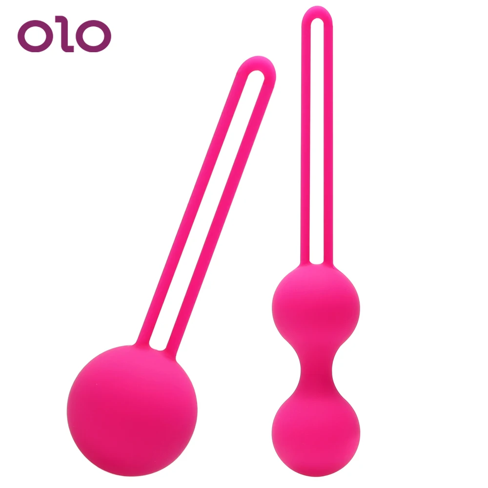 Вибратор OLO 2 шт./компл. умный силиконовый шарик для упражнений Кегеля вибратор Love