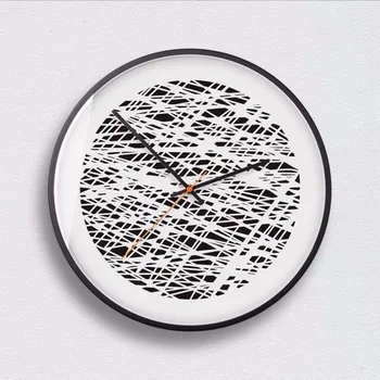 

New Abstract Wall Clock 12inch/14inch Simple Big Wall Clock Modern Design Super Mute Wall Clock Large Size For Room Home Decor