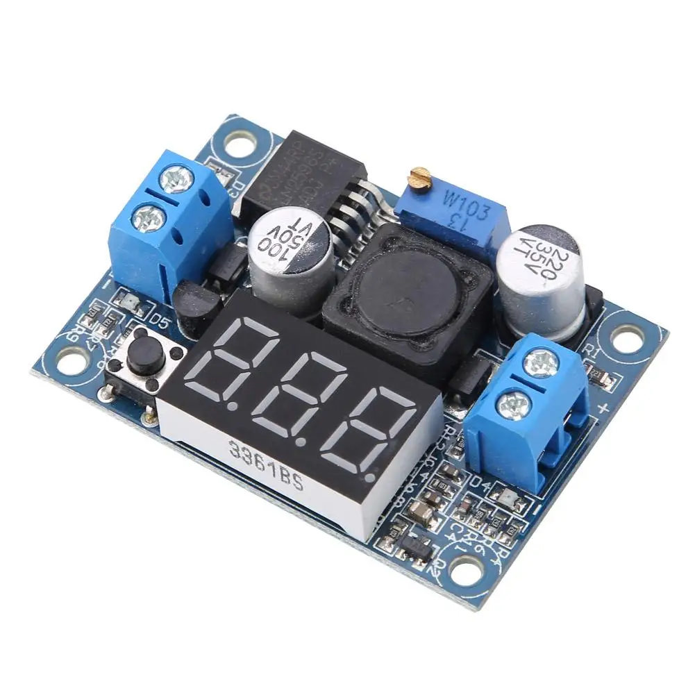 LM2596 Цифровой Регулируемый понижающий регулятор преобразователь модуль 4 5 40 в