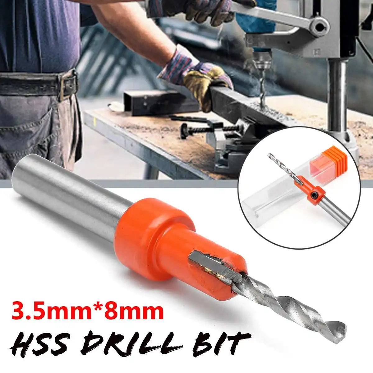 Koop Mini Hss Hout Gat Boor Hout Houtbewerking Verzinkboor Boor Kit Schroef Cutter 3.5mm x 8mm schacht Voor Metaal Hout Legering