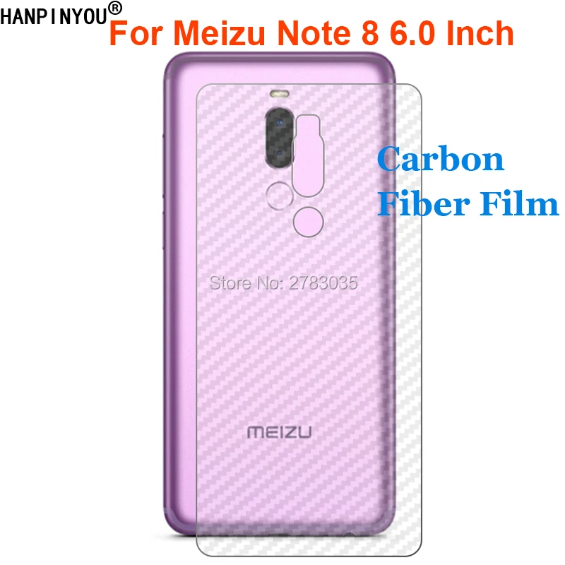 

For Meizu Note 8 6.0" 3D Anti-fingerprint Transparent Carbon Fiber Back Film Screen Protector (Not Tempered Glass)