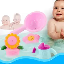 Мультяшные животные игрушки для плавания наборы красочная мягкая плавающая резиновая утка Сжимаемый писклявый звук игрушка для купания для малыша летучая мышь