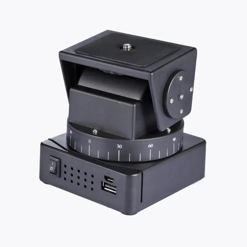 

2019 New YT-260 Motorized Pan Tilt Tripod Head With Remote Control For Camera Mobile Phone Professional Photography Tools