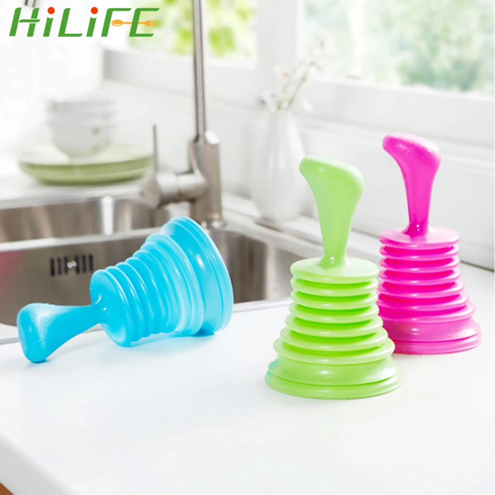 

HILIFE Pipe Dredge Sink Dredge Pipe Suction Cup Household Sewer Suction Plug Drain Cleaners Bathroom Drain Toilet Plunger