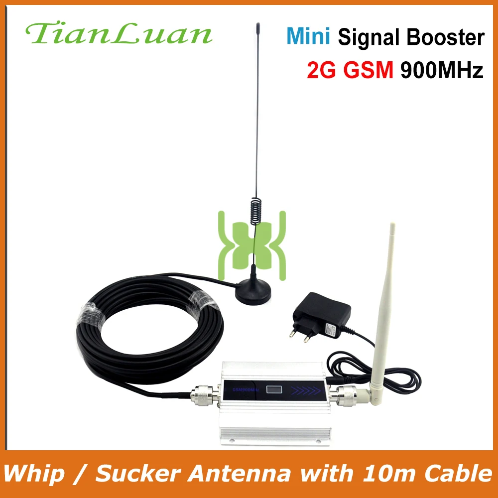 

TianLuan LCD GSM Booster 2G Cell Phone GSM Signal Booster 900mhz Mobile Signal Repeater Cellular Amplifier with Antenna Full Set