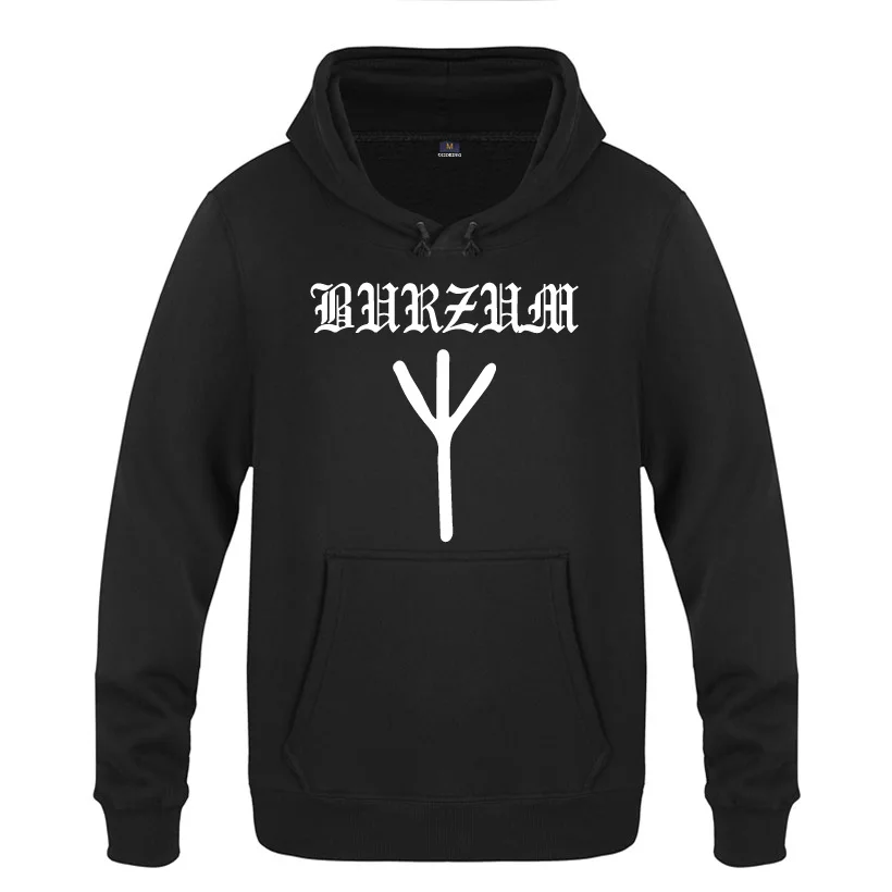 Burzum Rune рок музыка толстовки для мужчин 2018 Мужской Пуловер Флисовые Толстовки с