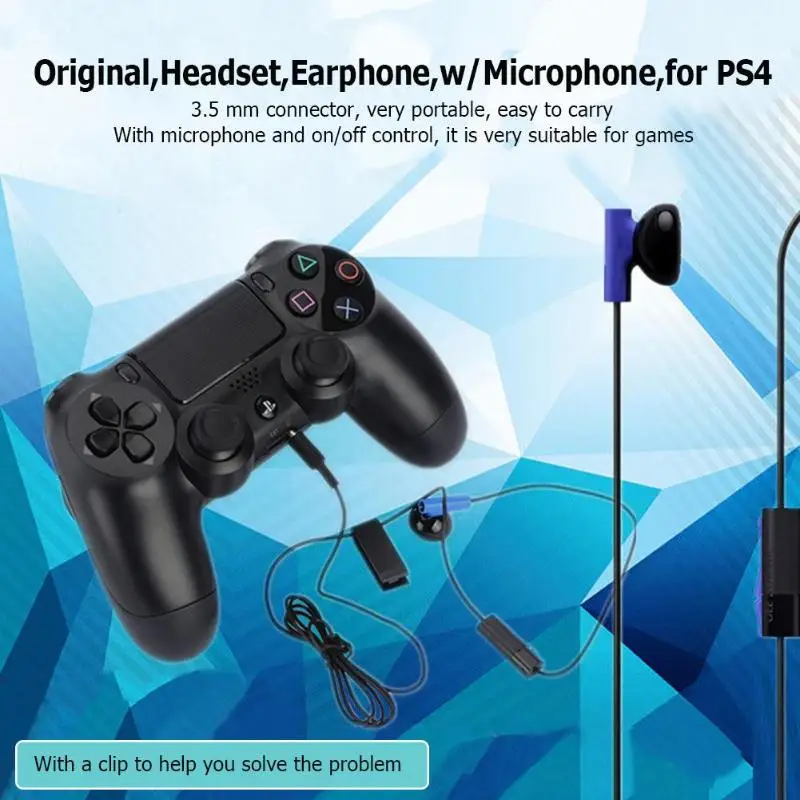 Оригинальная гарнитура игровые наушники с разъемом 3 5 мм микрофоном для Sony Playstation