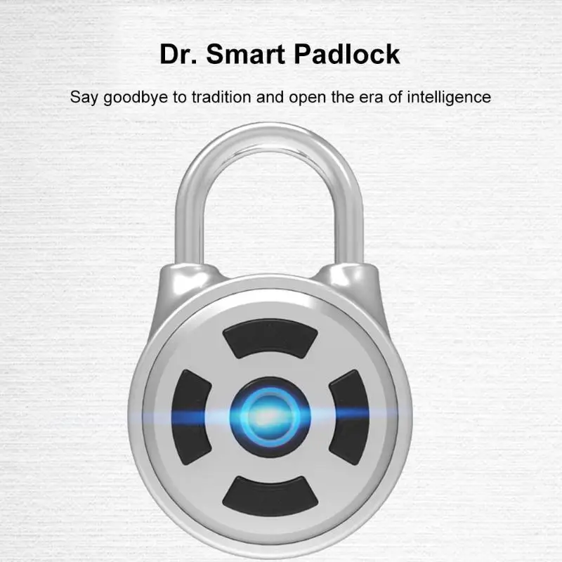 Smart Bluetooth Padlock Electronic Wireless Lock Keyless phone APP Control Password with Button Battery for home office