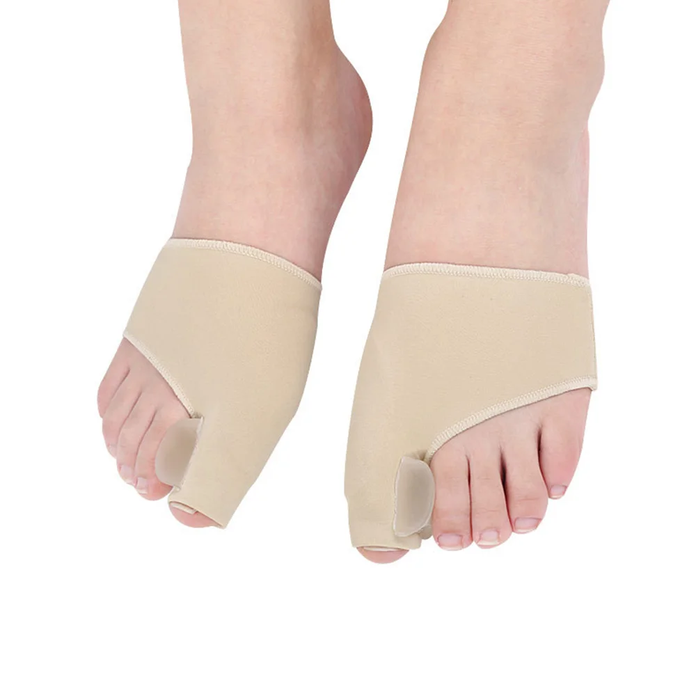 2Pcs Pedicure Sock Straightener Toe Separator Hallux Valgus Bunion Corrector Orthotics Feet Bone Thumb Adjuster Correction