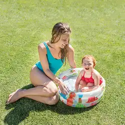 Надувной круг для купания ребенка бассейн Piscina портативный открытый детский бассейн Ванна 61 см утолщенный ПВХ детский бассейн