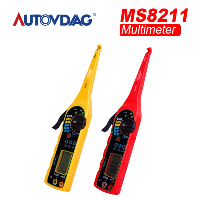 

MS8211 Power Electric Multi-function Auto Circuit Tester Automotive Electrical Multimeter Lamp Car Repair Free Shipping