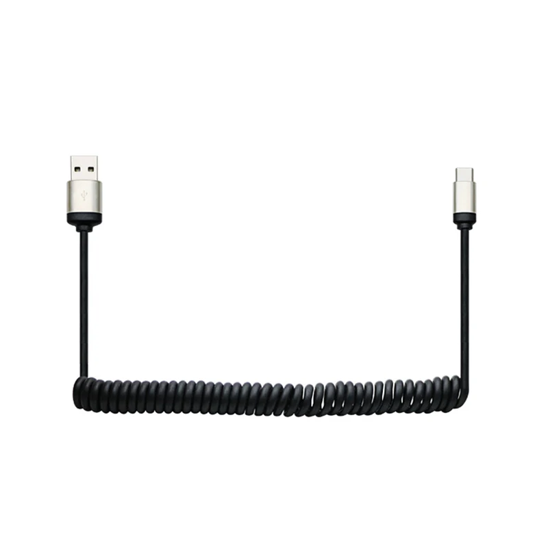 Summerfish 1 5 м Usb type C шнур Type выдвижной пружинный USB кабель для быстрой зарядки Тип