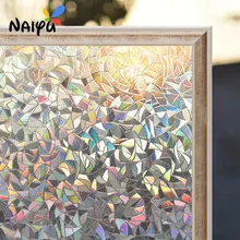 Static Cling Dazz Pattern Pvc Heat Insulation Opaque Explosion-proof Window Films No-glue Decorative Sticker Living Glass Film