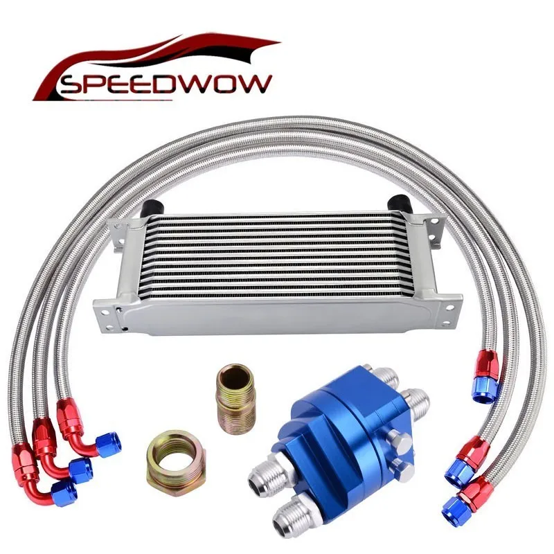 SPEEDWOW 13-рядный адаптер для масляной сэндвич-пластины + 1 м/1 2 4 м поворотный шланг из