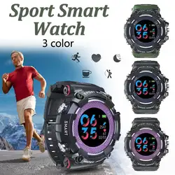 Смарт-часы IP68 Водонепроницаемый и пыле Цвет Экран Спорт Для мужчин мониторинга сердечного ритма 10 дней долгое время ожидания Smartwatch