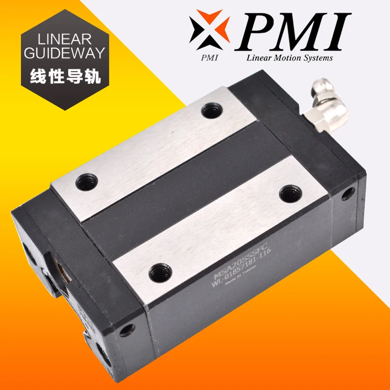 

6pcs/lot MSA20S 100% Original PMI block MSA20S-N MSA20SSSFCN linear guideway slider block bearings