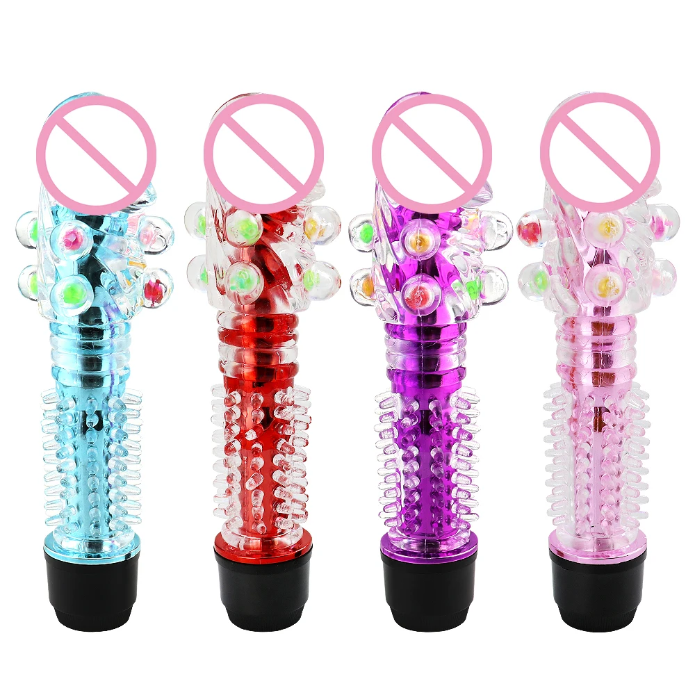 Particles Vibrating Dildo G Spot Clitoris Stimulator font b Pussy b font Massager Adult Sex Toys