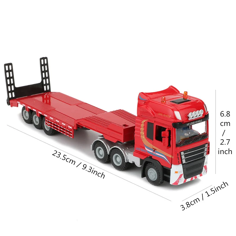 JINGBANG 1:50 прицеп из сплава Игрушечная модель грузовика экскаватор дорожный каток
