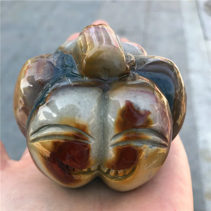 

Natural marine stone ornaments Original ornaments Marine stone pumpkin funny ornaments