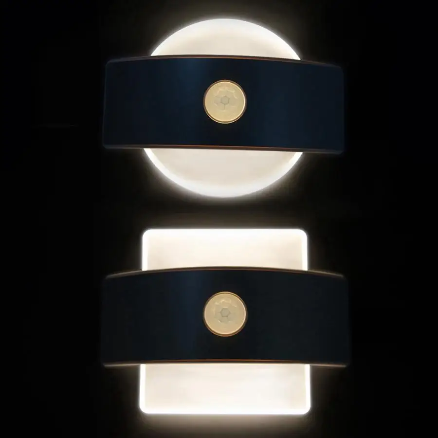 

Battery Powered Night Light Human Body Induction LED Lights Closet Wall Lamp White Warm Light