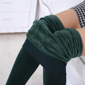 

Women's Winter Plus Cashmere Leggings Fashion Big Size Warm Super Elastic Faux Velvet Winter Thick Slim Leggings free shipiping
