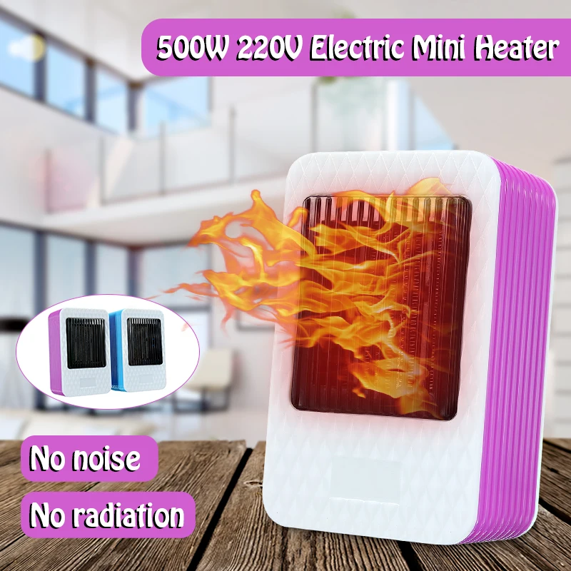 

2018 220V AC 500W Heater Portable Durable Quality Mini Personal PTC Ceramic Space Heater Electric Winter Warmer Fan