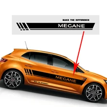 200 см Автомобильная наклейка s для Renault Megane боковая наклейка на кузов автомобиля Наклейка для хэтчбек седан наклейки DIY Украшение автомобиля авто аксессуары