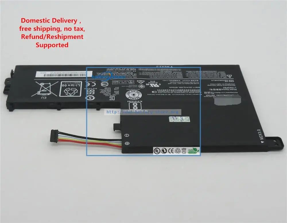 11,25 V, 4700 mAh, 52,5 W подлинный аккумулятор L15M3PB0 для lenovo IdeaPad 330S-15IKB, 330S-14IKB, 330S-15ARR