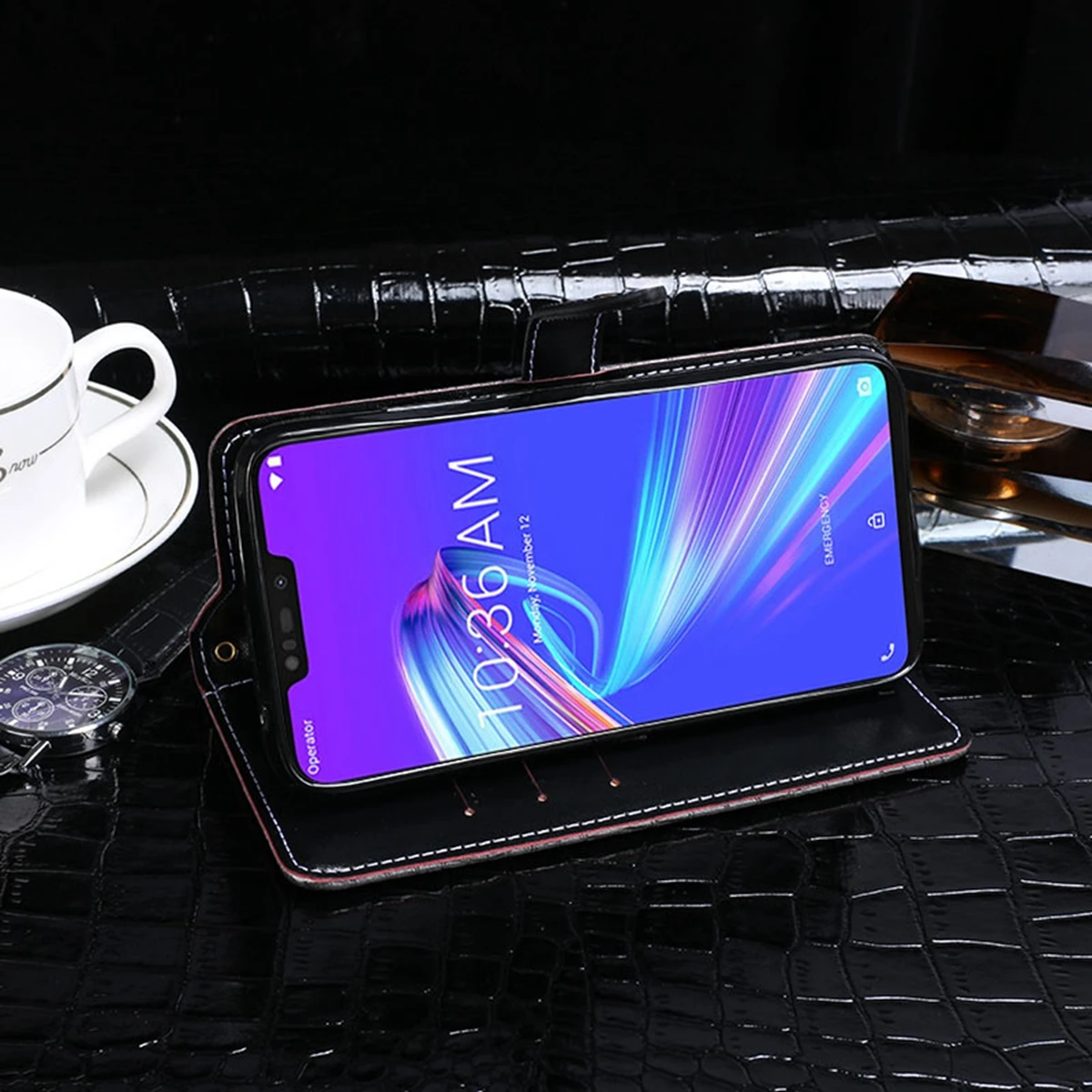 Casewin для Asus Zenfone Max (M2) ZB633KL с узором крокодиловая кожа из искусственной кожи